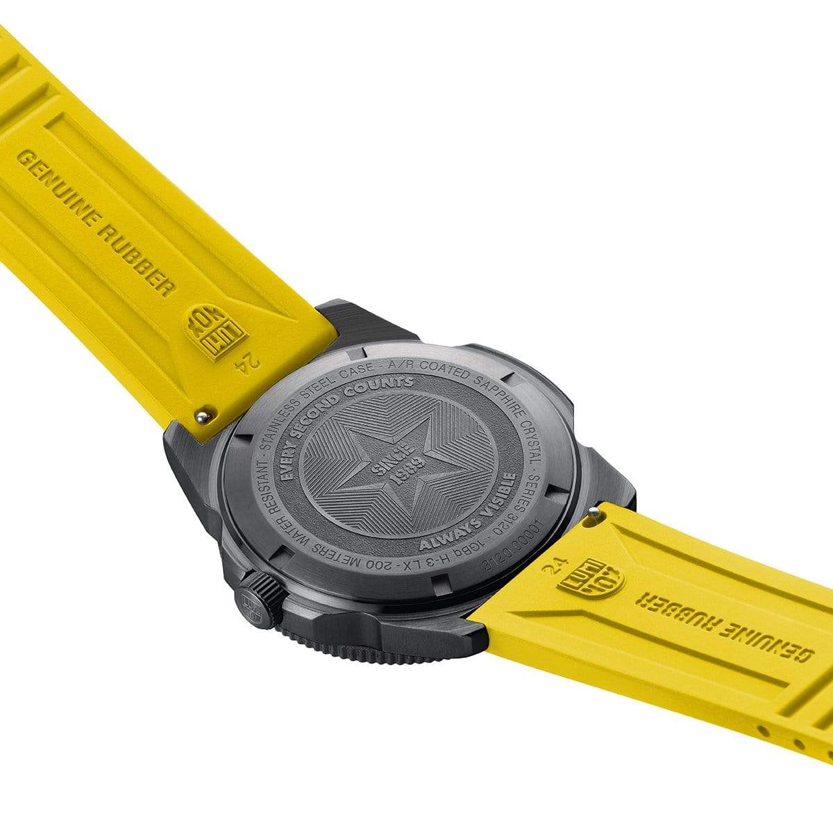 Luminox 3121.BO.GF Pacific Diver 44 mm Diver Yellow Cut to Fit Strap Watch