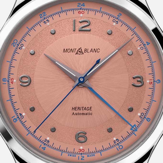 Montblanc MB119950  Heritage GMT 40mm Case Salmon Dial Automatic Watch Ref. 119950