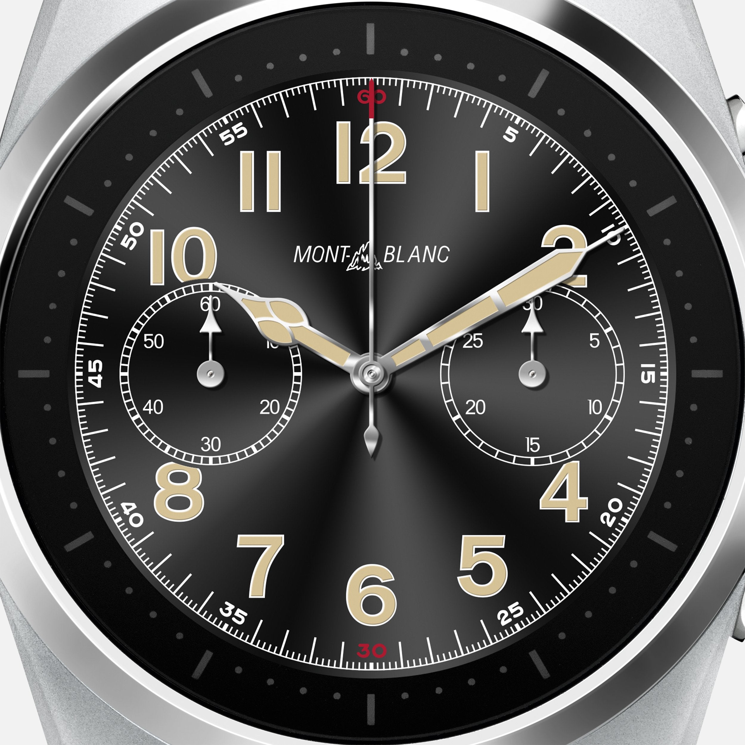 Montblanc MB128411 Summit Lite Smartwatch Gray with Fabric Strap Watch Ref. 128411