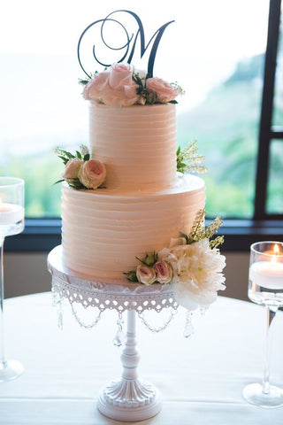 blush wedding cake