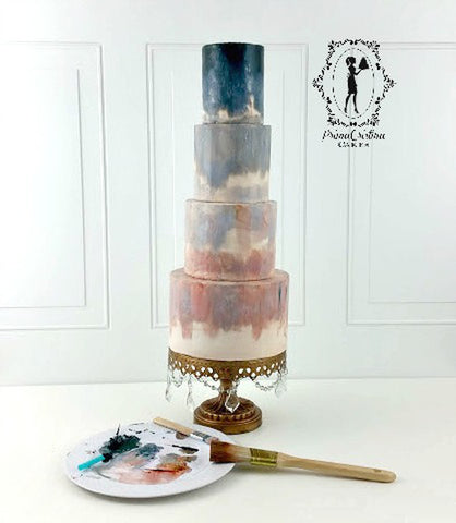 ombre watercolor wedding cake prima cristina