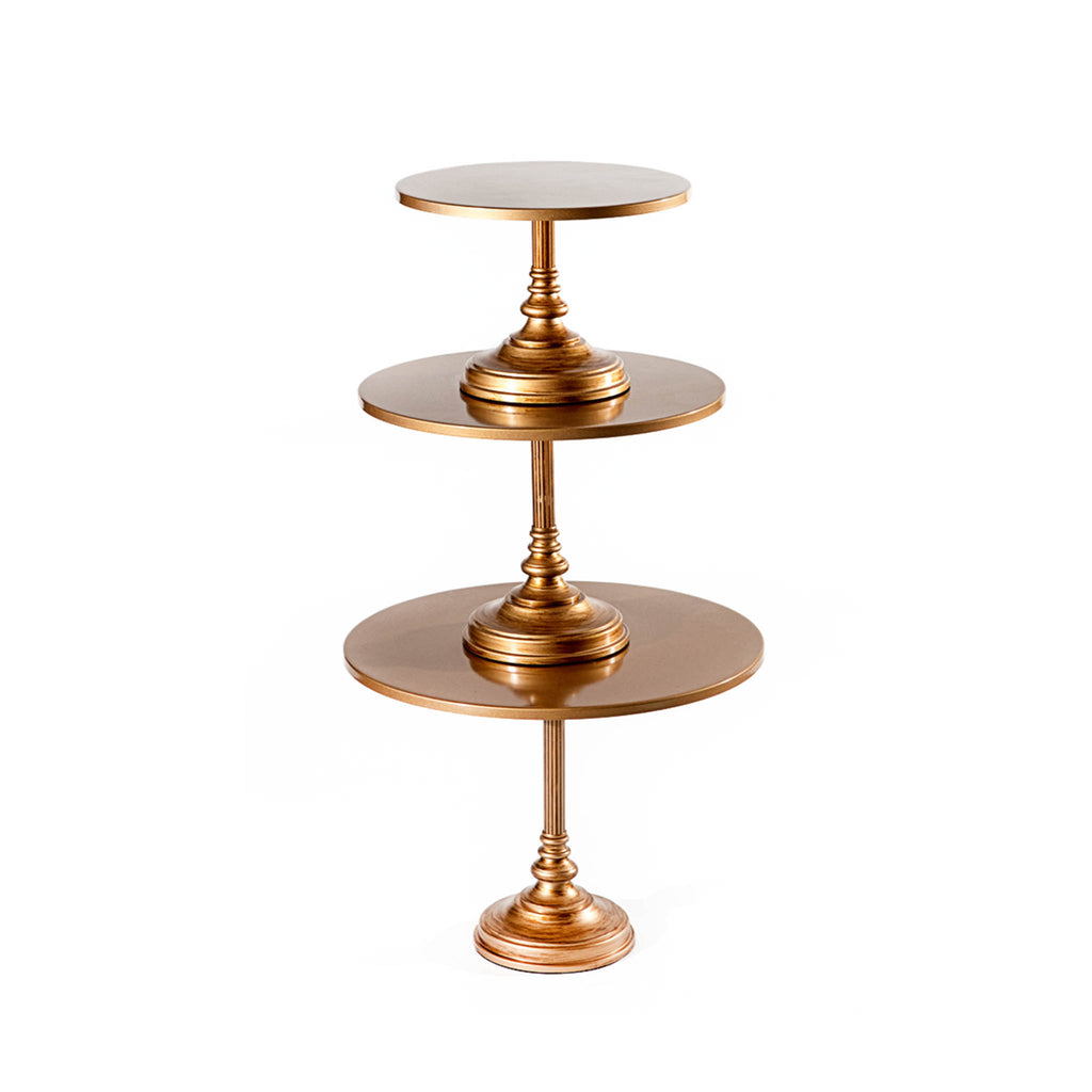 Simple Gold Cake Stand - Unique Props & Events