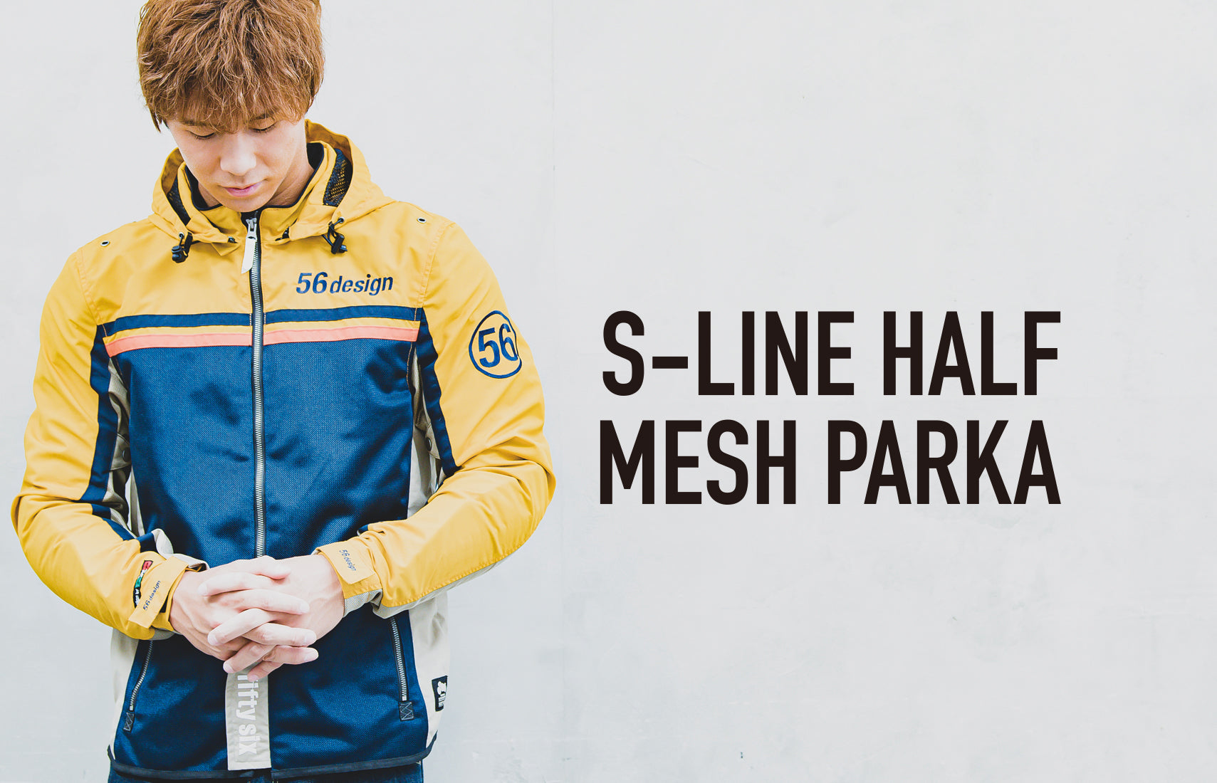 メッシュジ】 56design S-LINE HALF MESH PARKA Mサイズ MdAnR