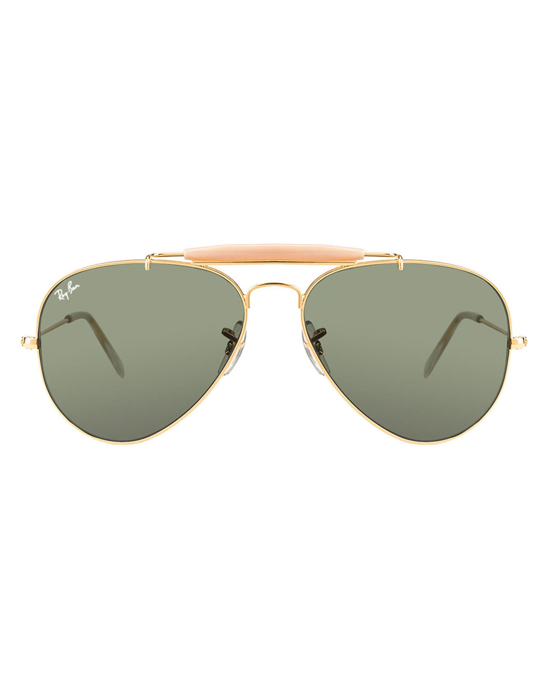 Ray-Ban RB-3129-W0226-58 Aviator Sunglasses Size - 58 Gold / Green –  SmartBuyKart