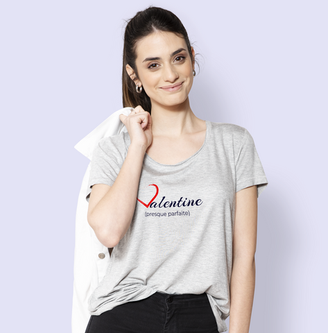 T-Shirt femme Valentine coton bio T-French, tee shirt femme