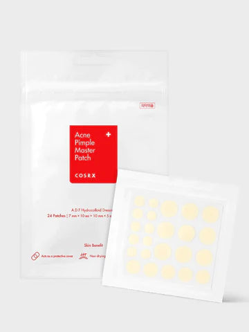 COSRX's Acne Pimple Patches, the red hydrocolloid version.