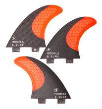 Load image into Gallery viewer, Surfboard Fins - Fiumicino - Thruster / Carbon Fibre - Models and Surf
