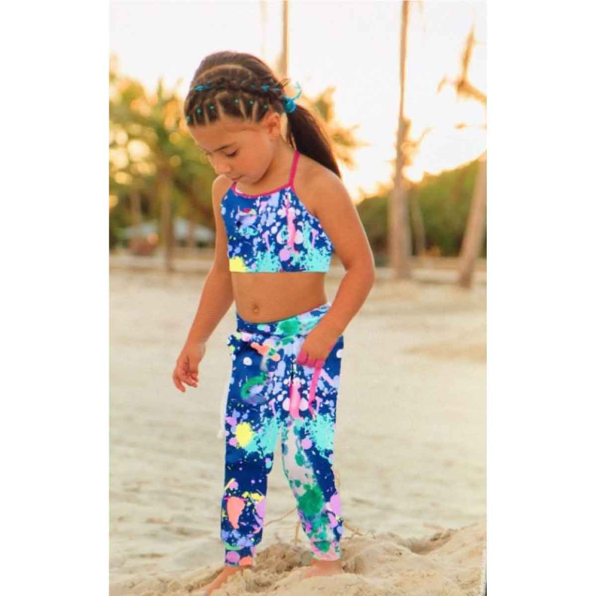 Girls' Splash Paint Leggings |