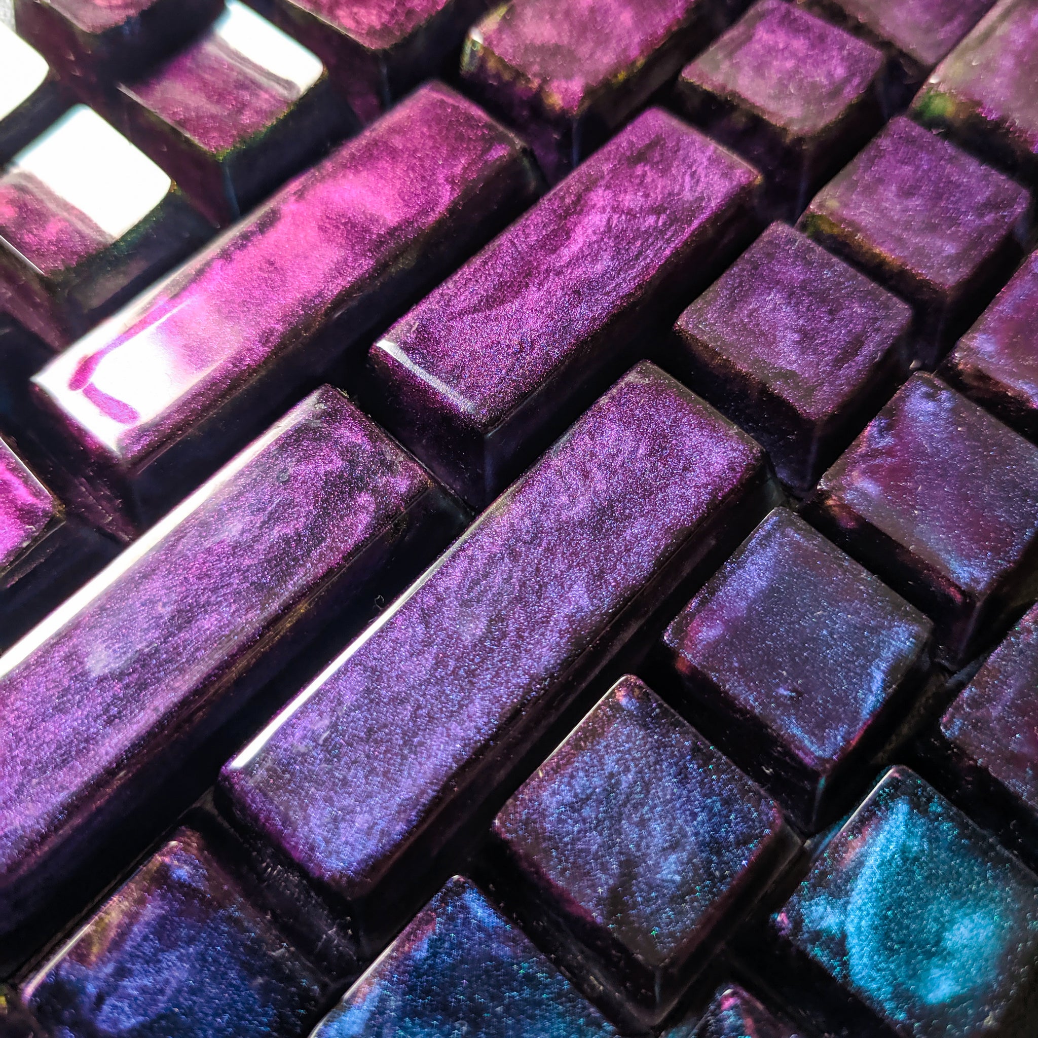 galaxy blue keycaps