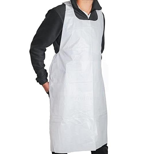 White Embossed Aprons - 28" x 46" - Howies Food Service product image