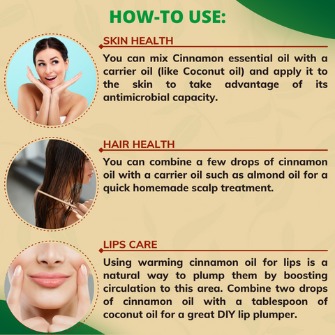 Buy 100% Naturals Cinnamon Essential Oil for Tight Skin & Hair Growth