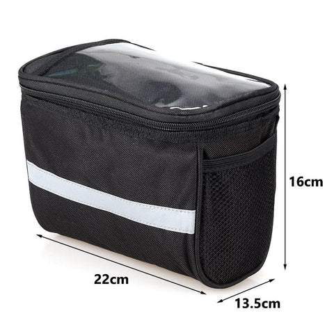 Waterproof Handlebar Basket Bike Bag Black-JustBikeBags