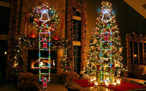 christmas ladder lights