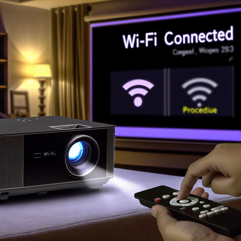 connect projector to wifi by wifi feature