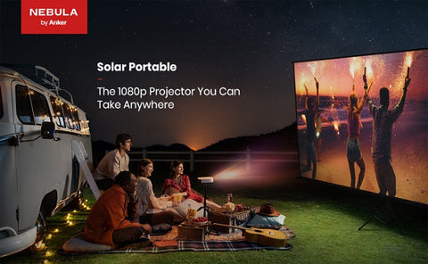 solar portable projector