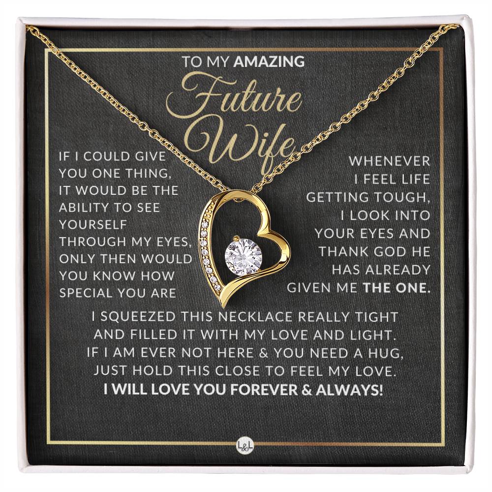 GIFT TO MY FUTURE WIFE - THE BEST PART OF MY LIFE - NECKLACE – Let Love  Adorn