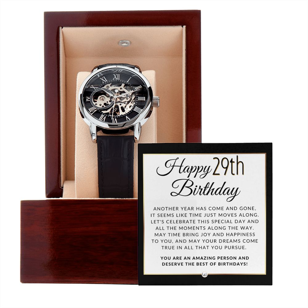 best valentines gifts for him - Men's Golden-Black Chronograph Wrist Watch  - Perfume and Accessories - Gifts and Dress for Him