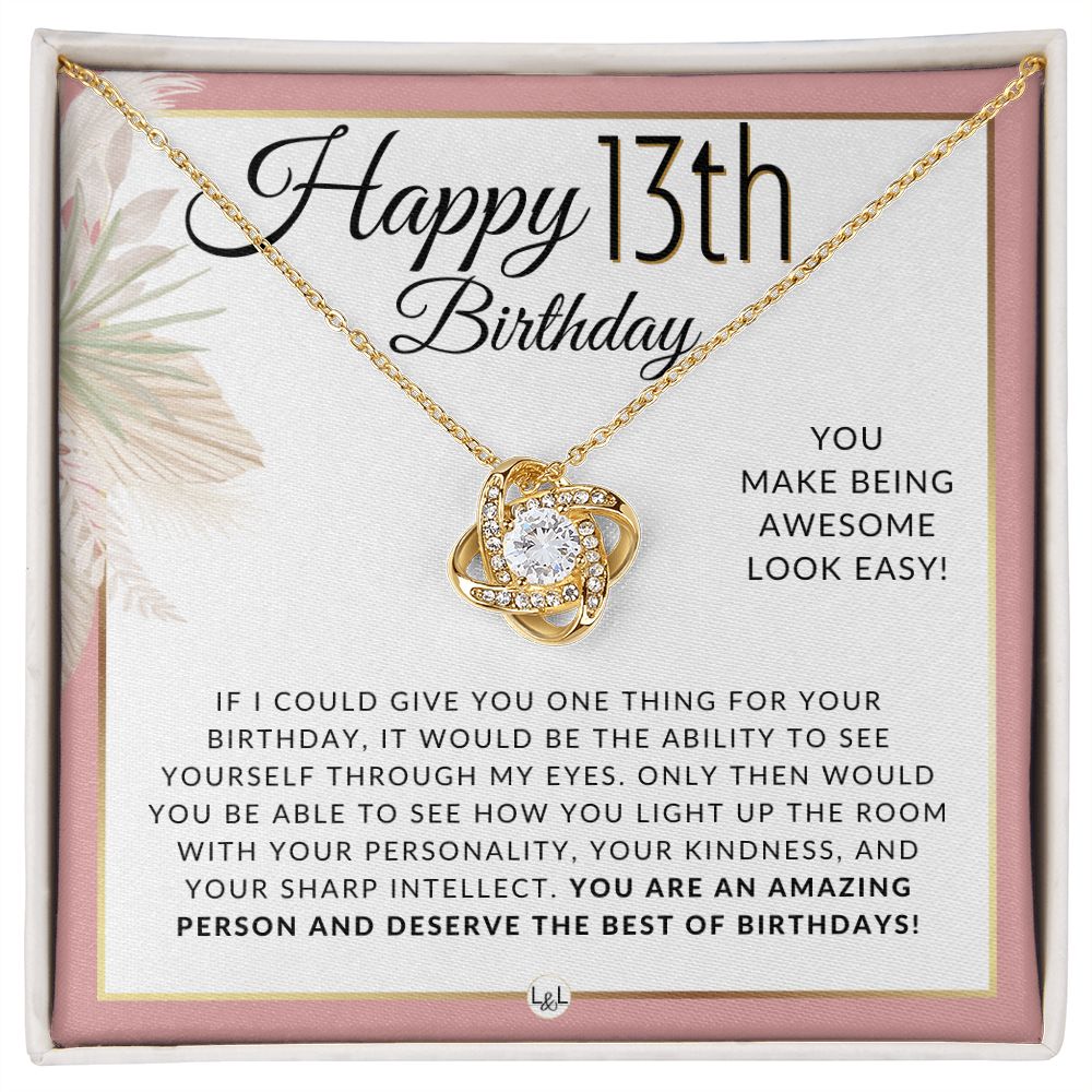 13th Birthday Girl Gift, Genuine Pearl Necklace, Happy 13th Birthday Gift,  Thirteenth, Daughter, 13 Year Old Niece Gift, Satellite Chain - Etsy