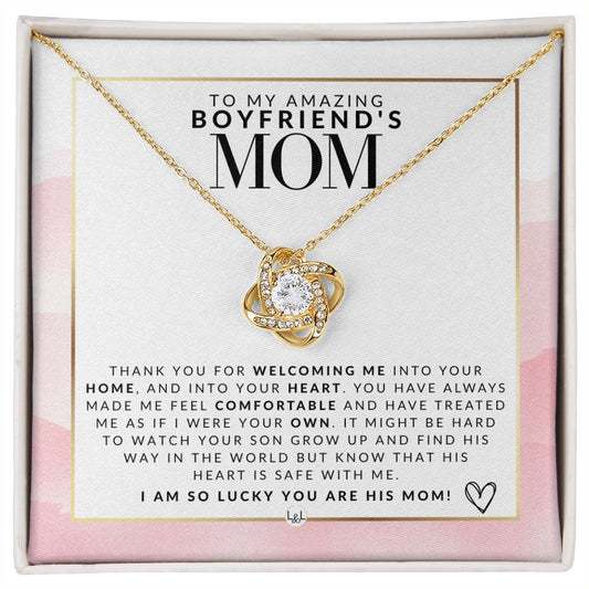 Gift for Boyfriend's Mom to My Boyfriend's Mom, Boyfriend's Mom Christmas, Boyfriend's  Mom Birthday, Boyfriend's Mom Mothers Day, Cross B134 