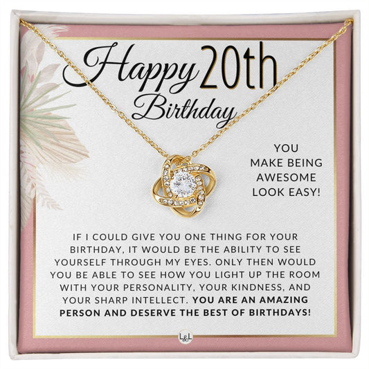 20th Birthday Gift, 20th Birthday Necklace: Birthday Gift, Two Decades, 20th  Birthday Gift Ideas, 20th Birthday Gift for Her, 20 Birthday 