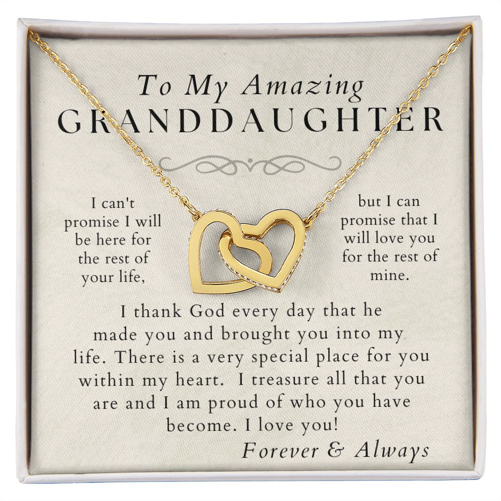 To My Granddaughter Necklace, Granddaughter Gifts From Grandma and Grandpa  | eBay
