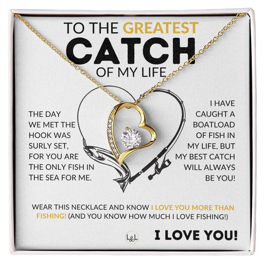 My Smokin Hot Catch - Fishing Partner Necklace for Your Wife, Fiancée, –  Liliana and Liam