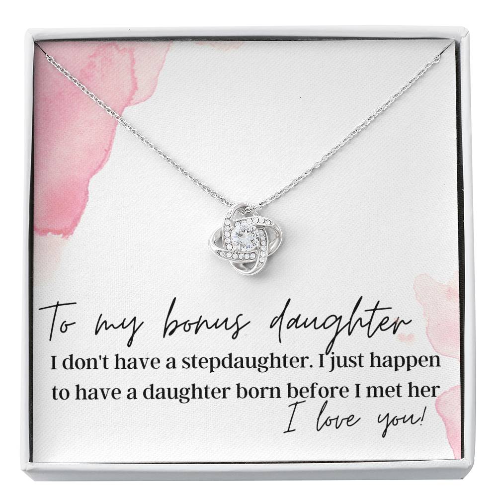 To My Bonus Daughter Family Isn't Always Good Forever Love Heart Pendant  Necklace - Stepdaughter Gifts | CubeBik