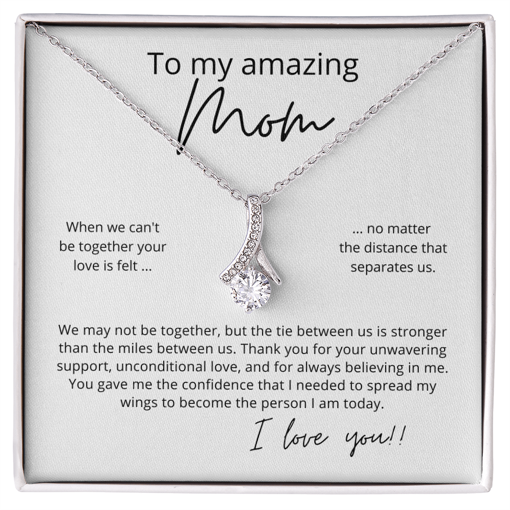 To My Amazing Mom, Your Love is Felt - Alluring Beauty Pendant Necklac –  Liliana and Liam