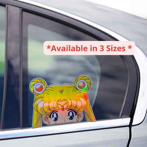 Holographic Waifu Anime Stickers for Car Bumper Window Laptop Phone   Nekodecal