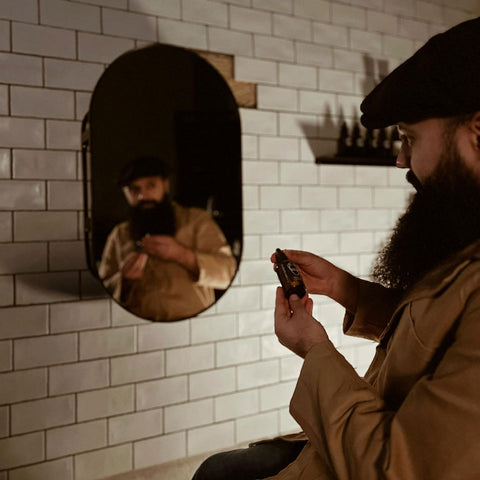 Barbaric beard care mirror