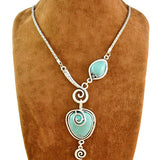 vintage fashion Bohemian Charm Heart Bib Collar Statement Kolye Pendant Necklace Collares Women Jewelry