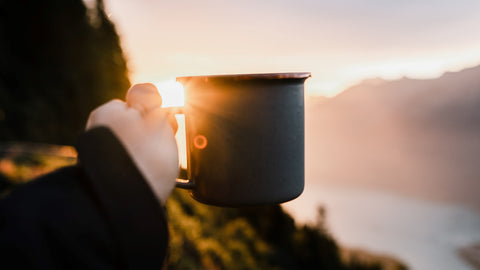 Coffee maker outdoors