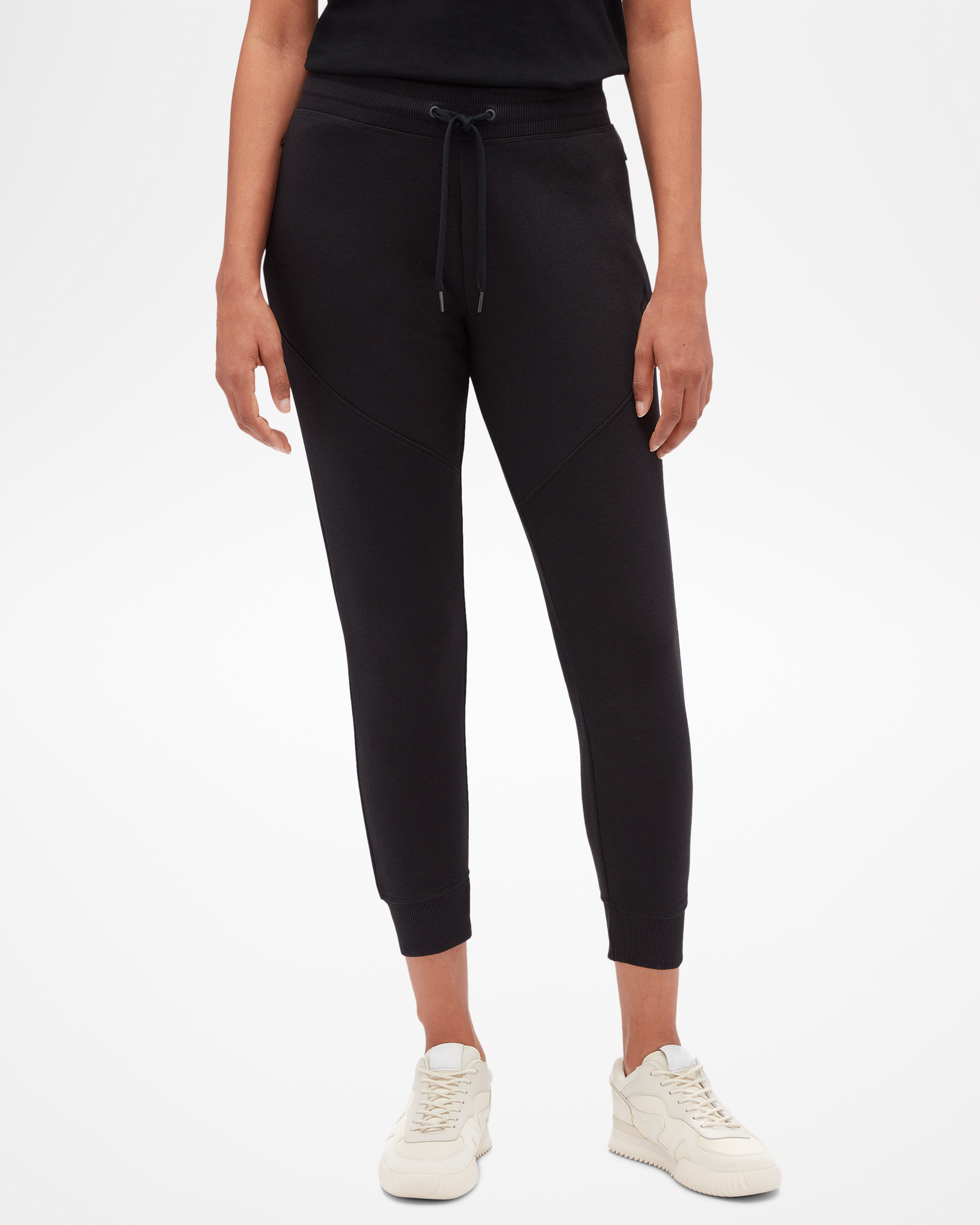 Black Leaf Lightweight Jogger Pants for Women