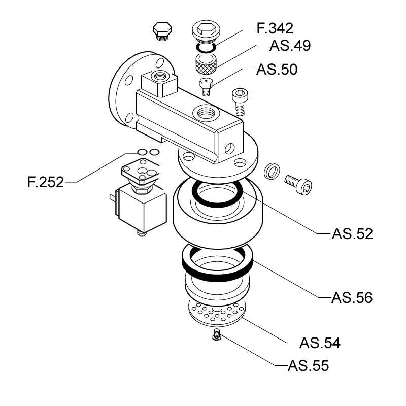 Astoria Solenoid Operated Group Head Re-build Kit