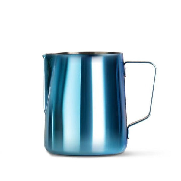 Stainless Steel Milk Frothing Jug - Blue (350ml)