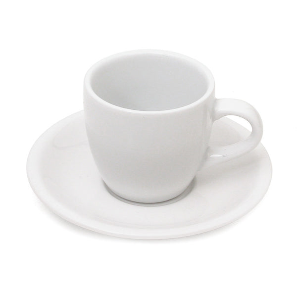 notNeutral Lino Single Cappuccino Cup & Saucer - White (5oz/148ml)