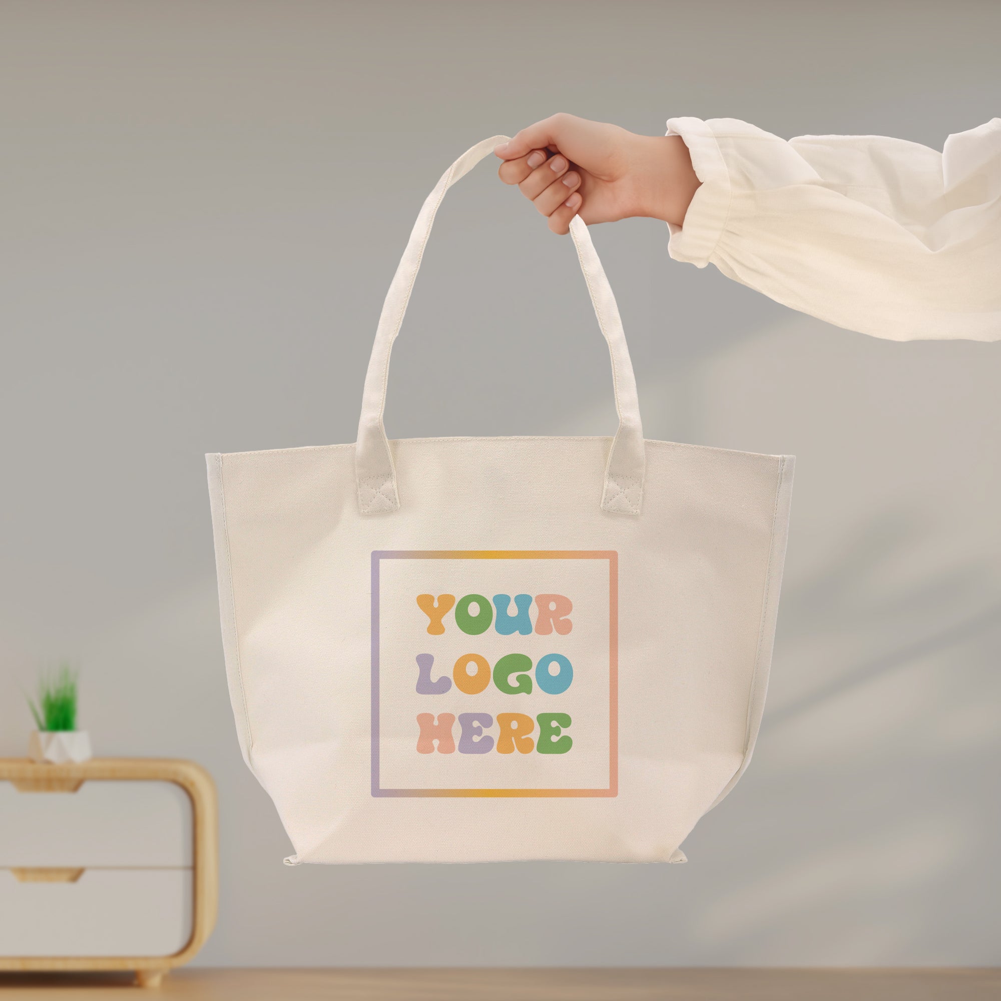 Custom Logo Cotton Canvas Tote Bag Jute Bag Makeup Pouch Promotional Totes Print Your Logo Personalized Tote Bag Buy Wholesale Bulk Tote Bag
