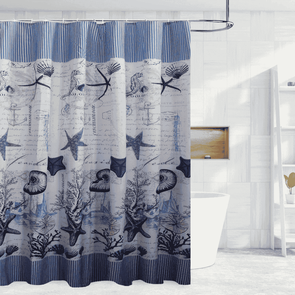 ocean themed shower curtain