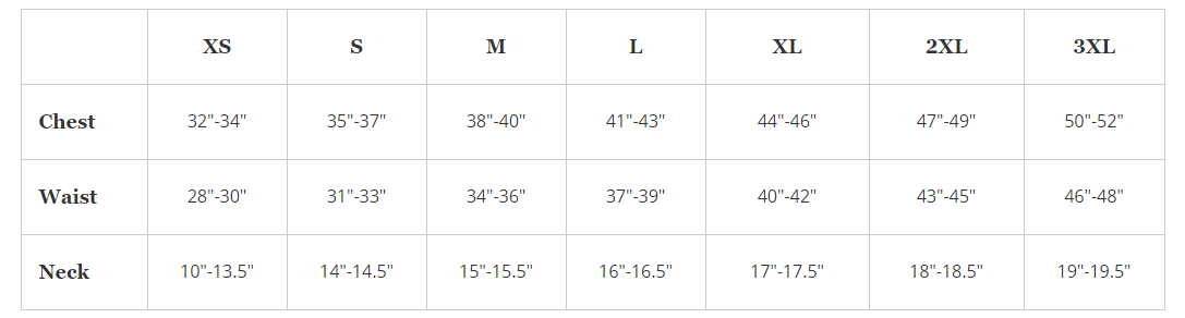 Men's Adaptive Size Guide