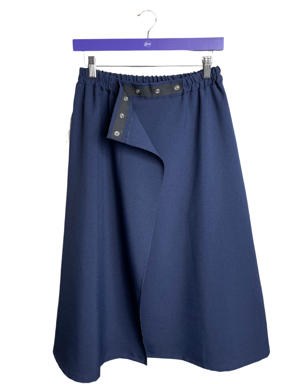 Adaptive Wrap Around Skirt - Navy – Geri Fashions