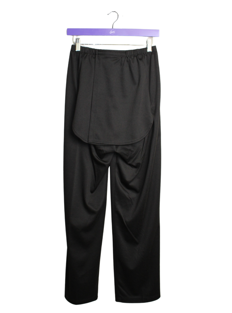 Adaptive Ladies' Cozy Knit Open Back Pants - Black – Geri Fashions