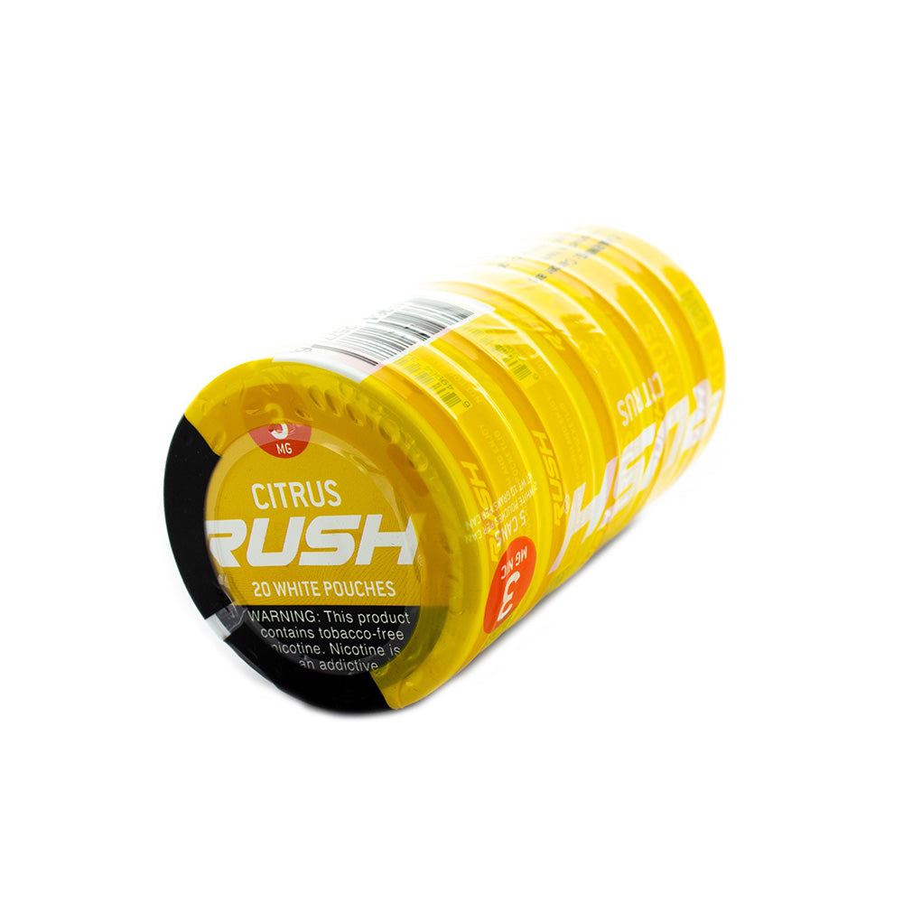 RUSH® Nicotine Pouches - Citrus Flavor - 100% Tobacco Free – Rushnic