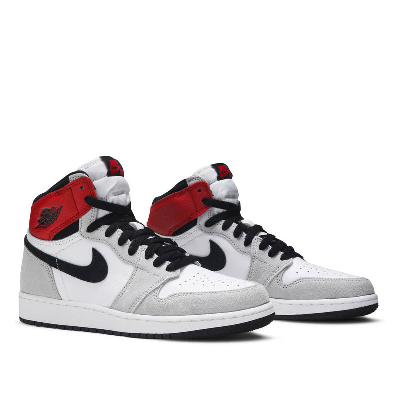 smoke grey and red jordan 1