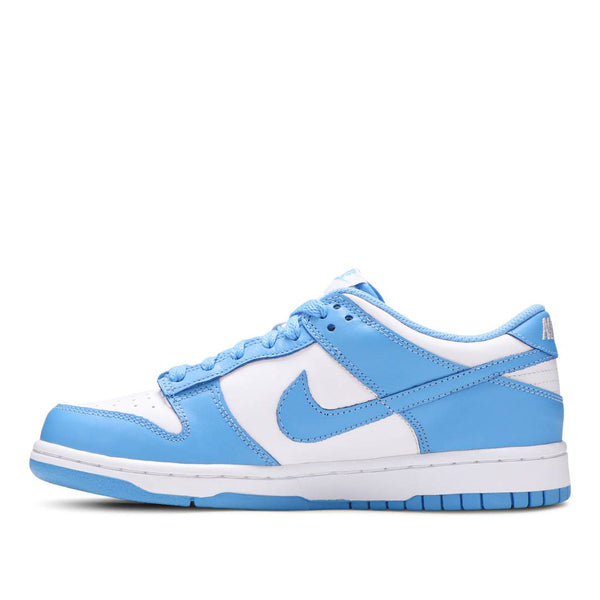 dunk low white university blue