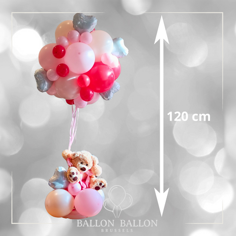 Ballons cœur en aluminium pour la Saint-valentin – BallonBallon Brussels