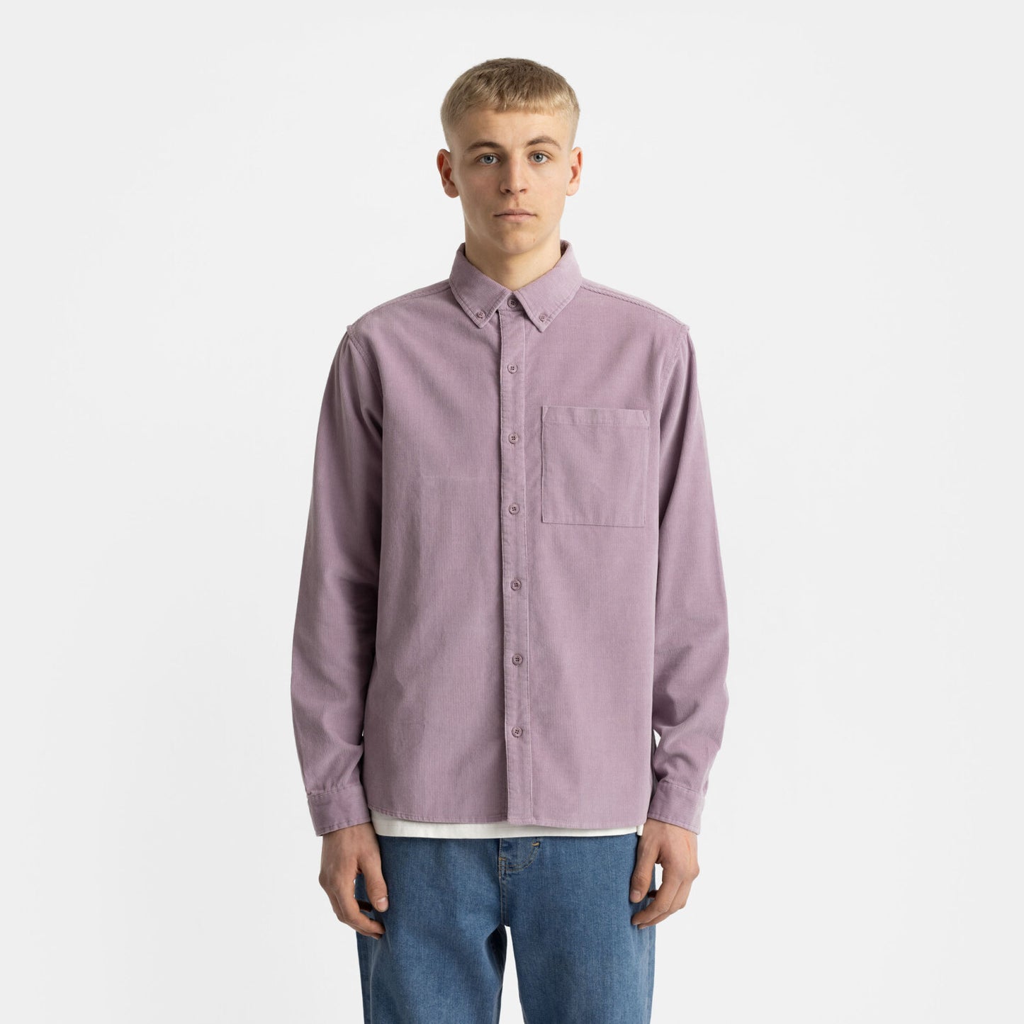 
                  
                    Light Purple Loose Corduroy Shirt
                  
                
