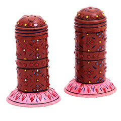 Hand Painted salt & Pepper Shaker set of 2 Pieces
