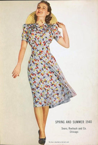 Floral Clothing Styles in 1940s