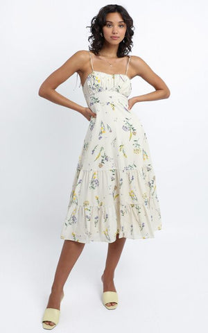 Botanical print Floral Dress Styles