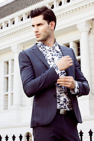 Floral printed shirt with suits